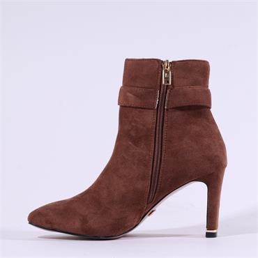Una Healy Darlin Jewel Brooch Ankle Boot - Teddy